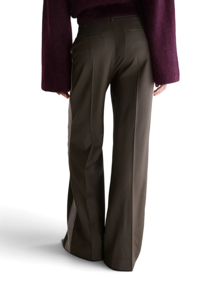Donkerbruine geklede broek Shine Bellerose