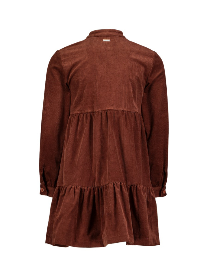 Chocoladebruine jurk met knopen Annastacia Blue Bay