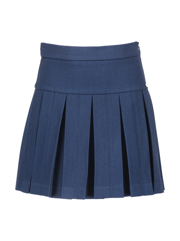 Donkerblauwe plooirok Dina Blue Bay 