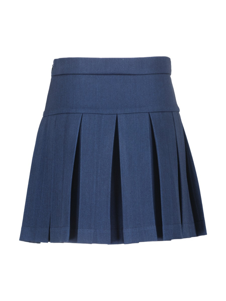 Donkerblauwe plooirok Dina Blue Bay 