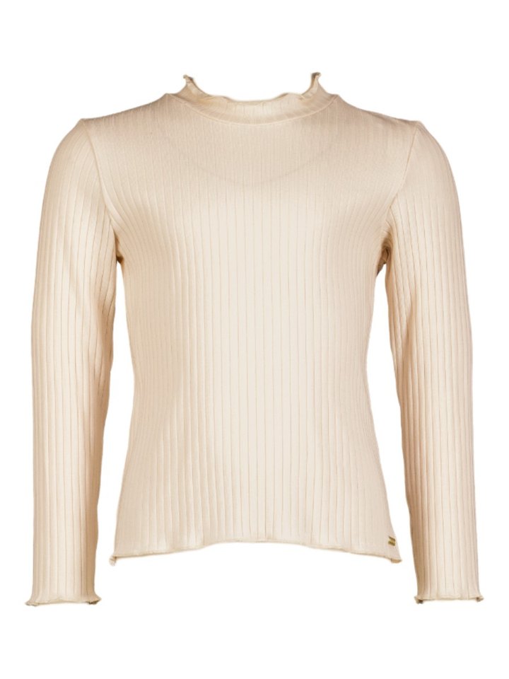 Ecru t-shirt met lange mouwen Tessa Blue Bay 