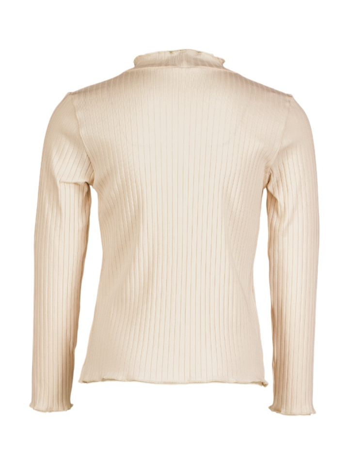 Ecru t-shirt met lange mouwen Tessa Blue Bay 