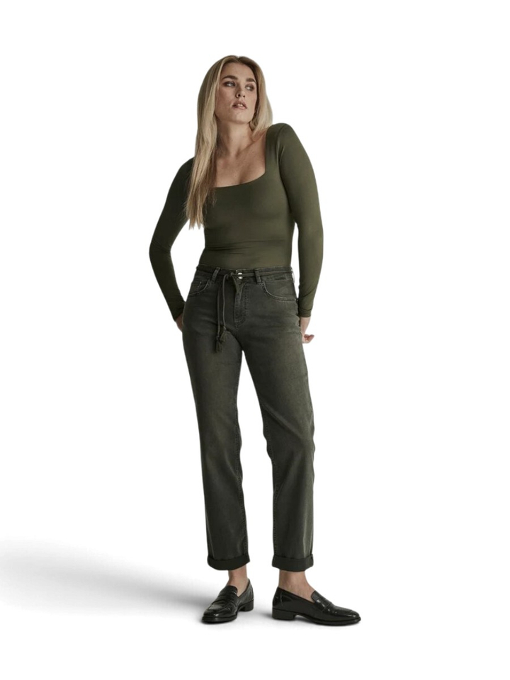 Donkergroene jeans loose fit Bobby Vintage