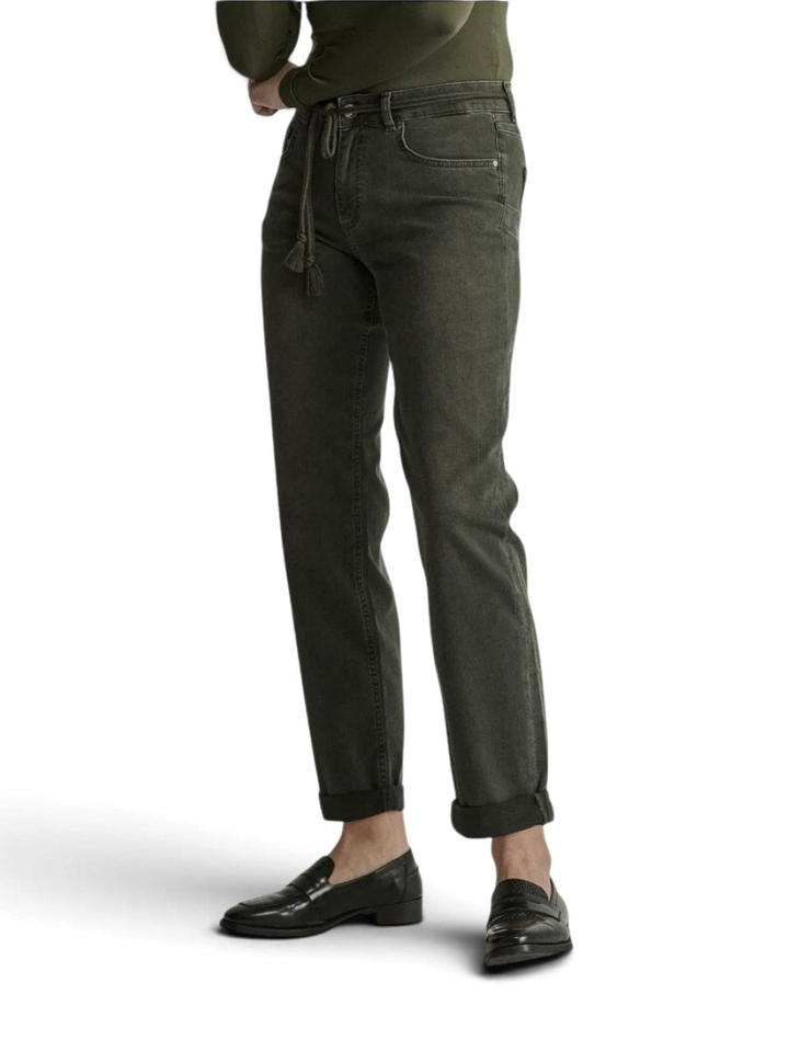 Donkergroene jeans loose fit Bobby Vintage