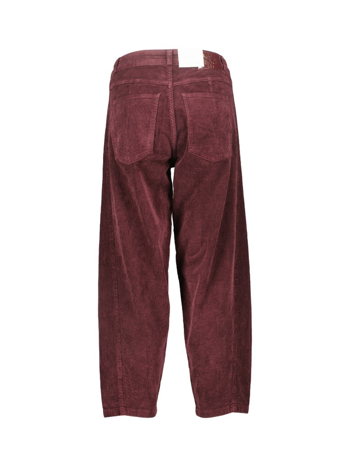 Bordeaux cropped barrel broek COCO VINTAGE CORD Parami