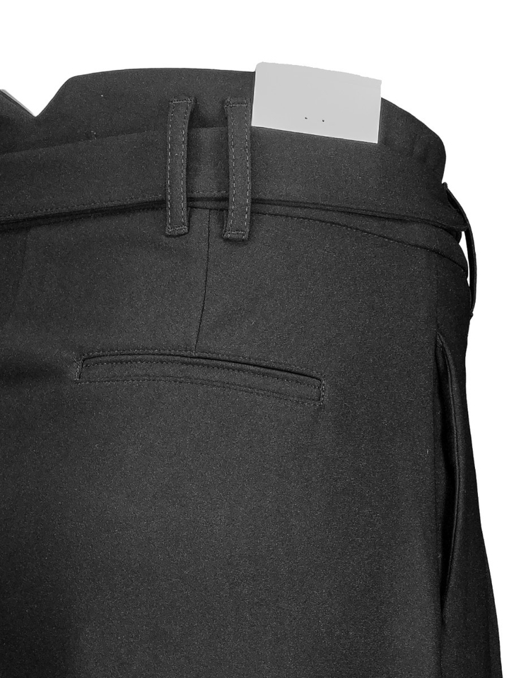 Zwarte wijde broek met bandplooi en hoge taille Ruby Para Mi