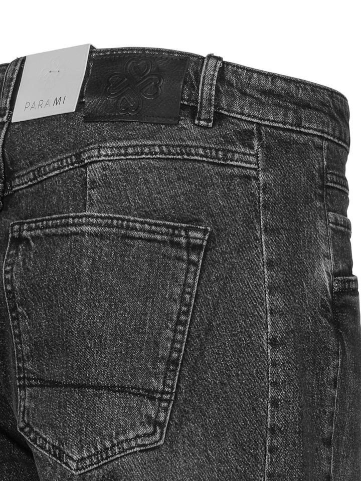 Grijze barrel fit jeans met hoge taille Coco Para Mi