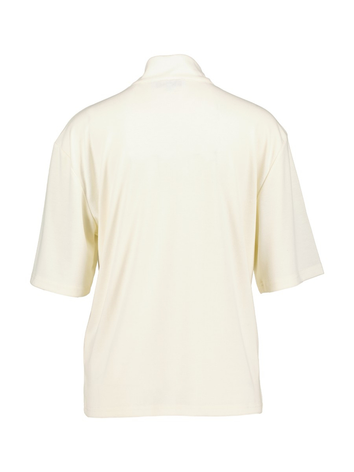 Beige t-shirt met kraag Minus