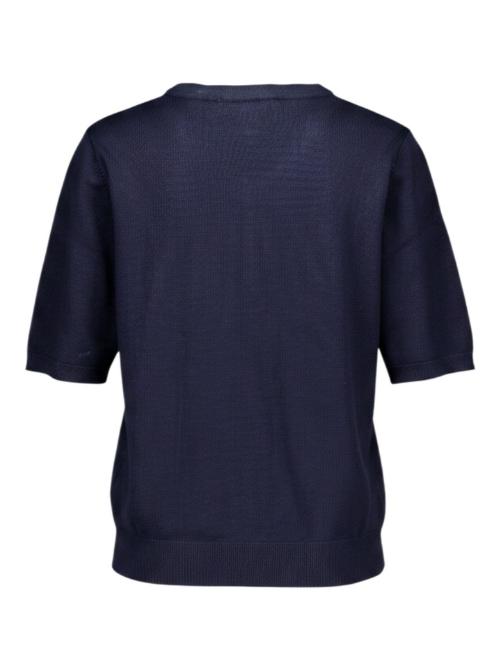 Blauwe t-shirt met sjaaltje REFAELA Minus