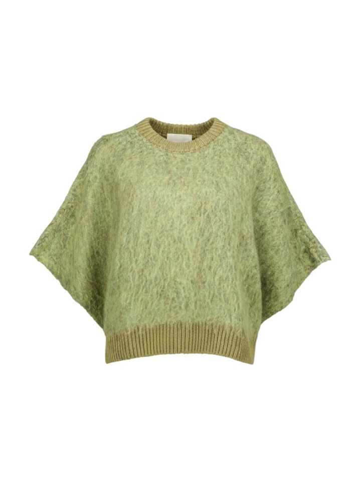 Groene pull met korte mouwen Serena Peppercorn