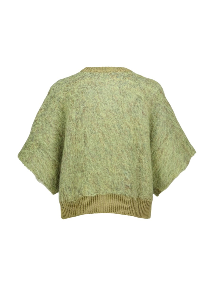 Groene pull met korte mouwen Serena Peppercorn
