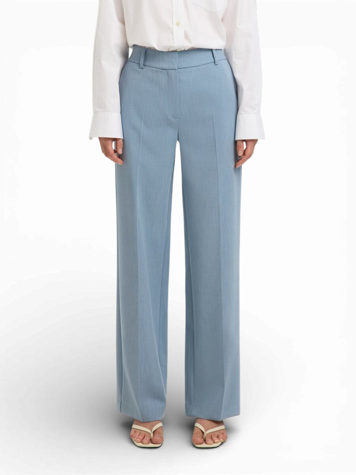 Dusty blauwe geklede broek Selected 