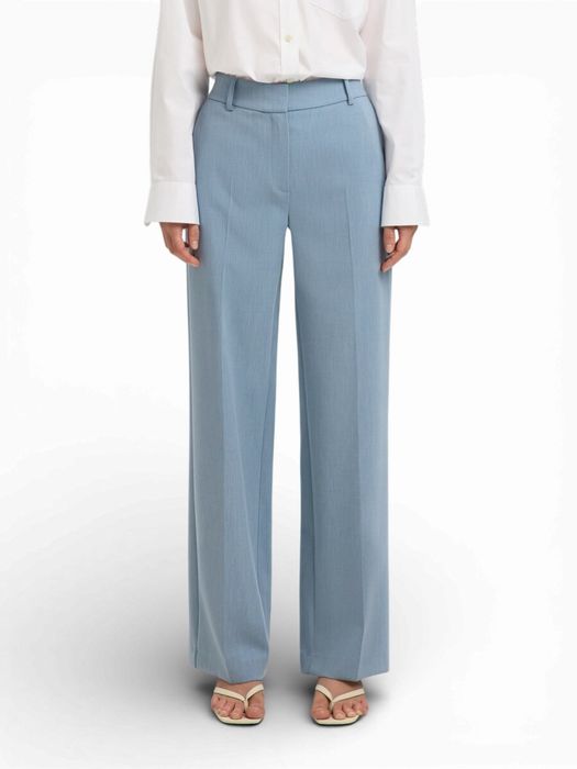 Dusty blauwe geklede broek Selected