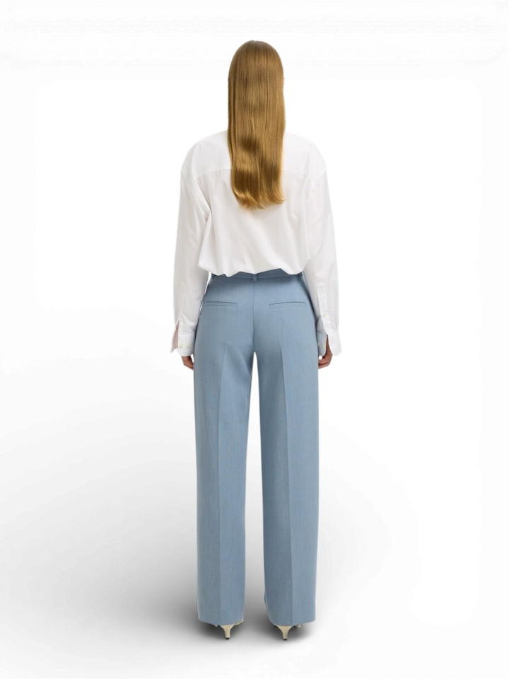 Dusty blauwe geklede broek Selected 