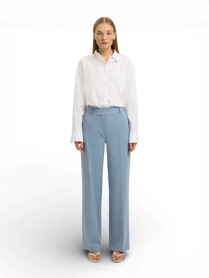 Dusty blauwe geklede broek Selected 