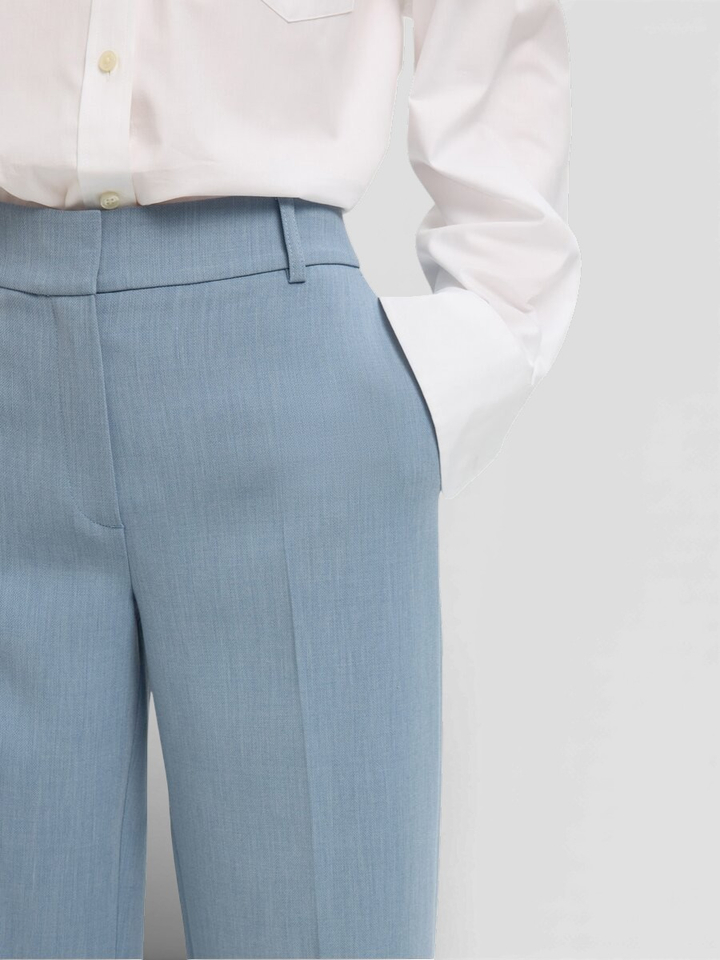 Dusty blauwe geklede broek Selected 