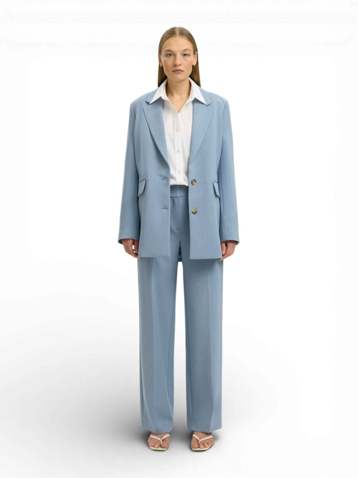 Dusty blauwe geklede broek Selected 