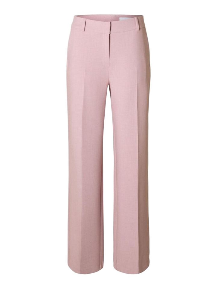 Licht roze geklede broek Selected 