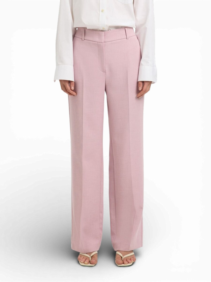 Licht roze geklede broek Selected 