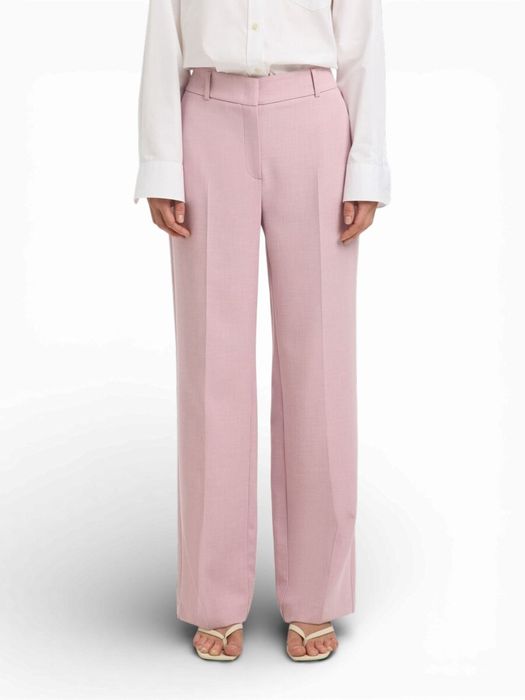Licht roze geklede broek Selected