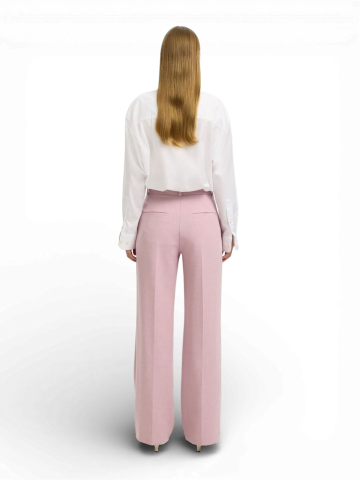 Licht roze geklede broek Selected 