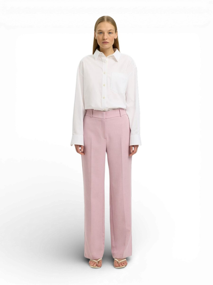 Licht roze geklede broek Selected 