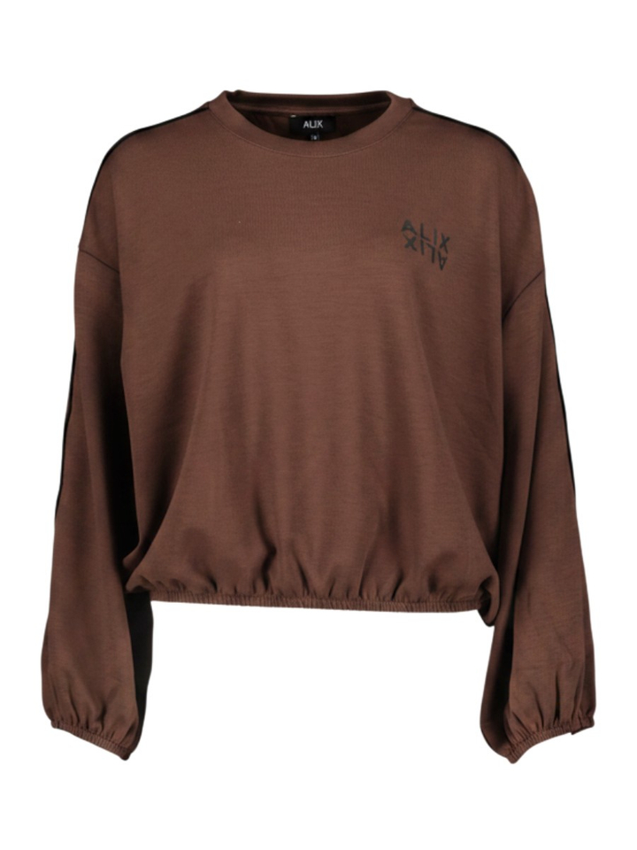 Donkerbruine sweater Alix