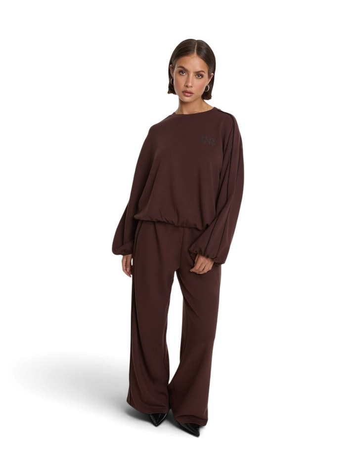 Donkerbruine sweater Alix