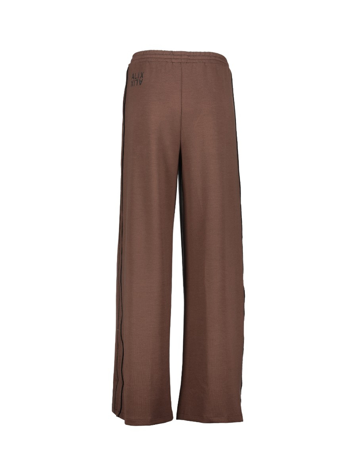 Bruine jogger broek met elastiek Alix