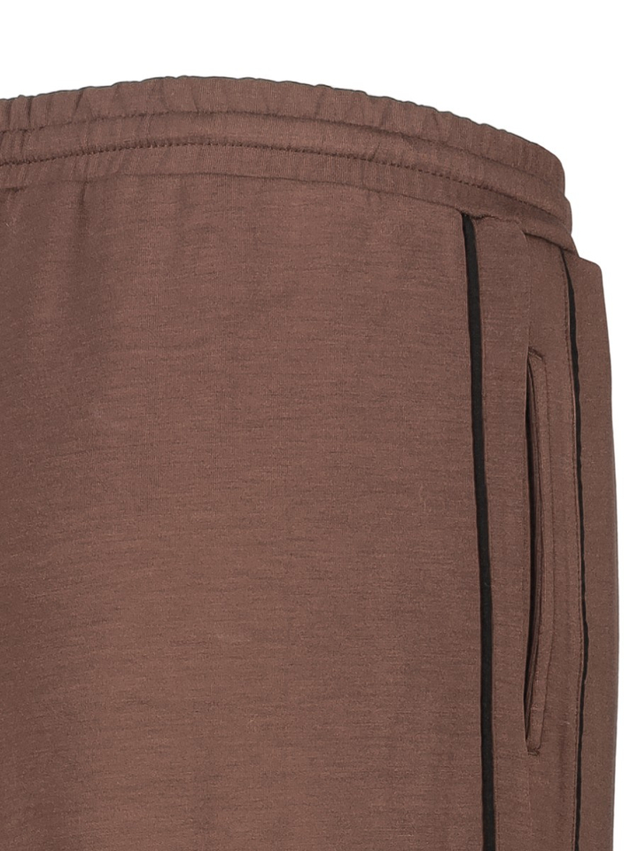 Bruine jogger broek met elastiek Alix