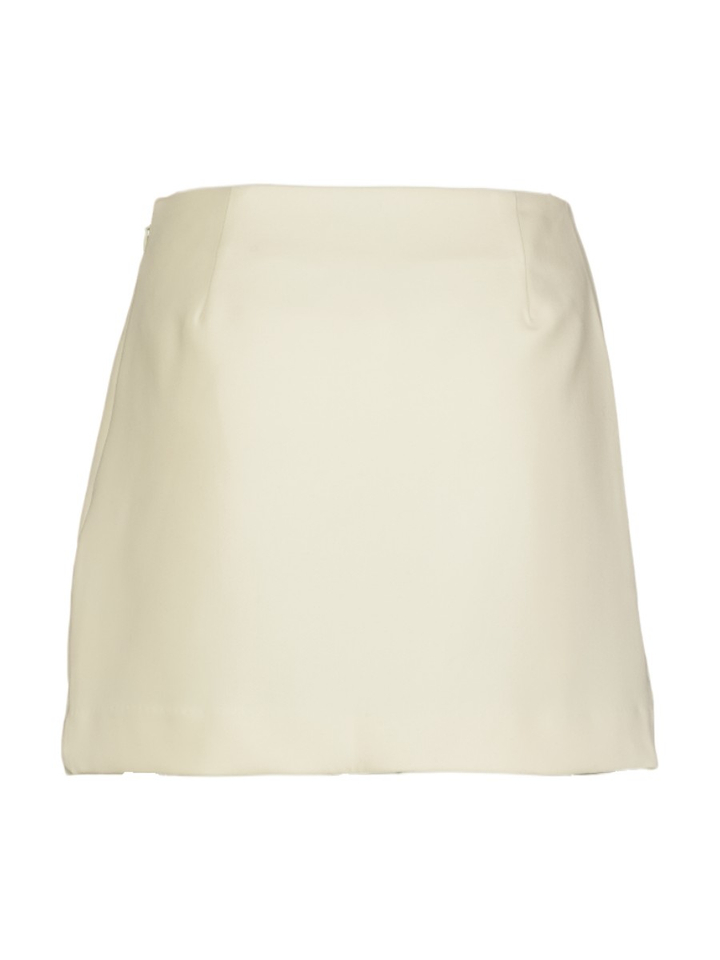 Ecru hoge taille rok met studs Zeno Josh V