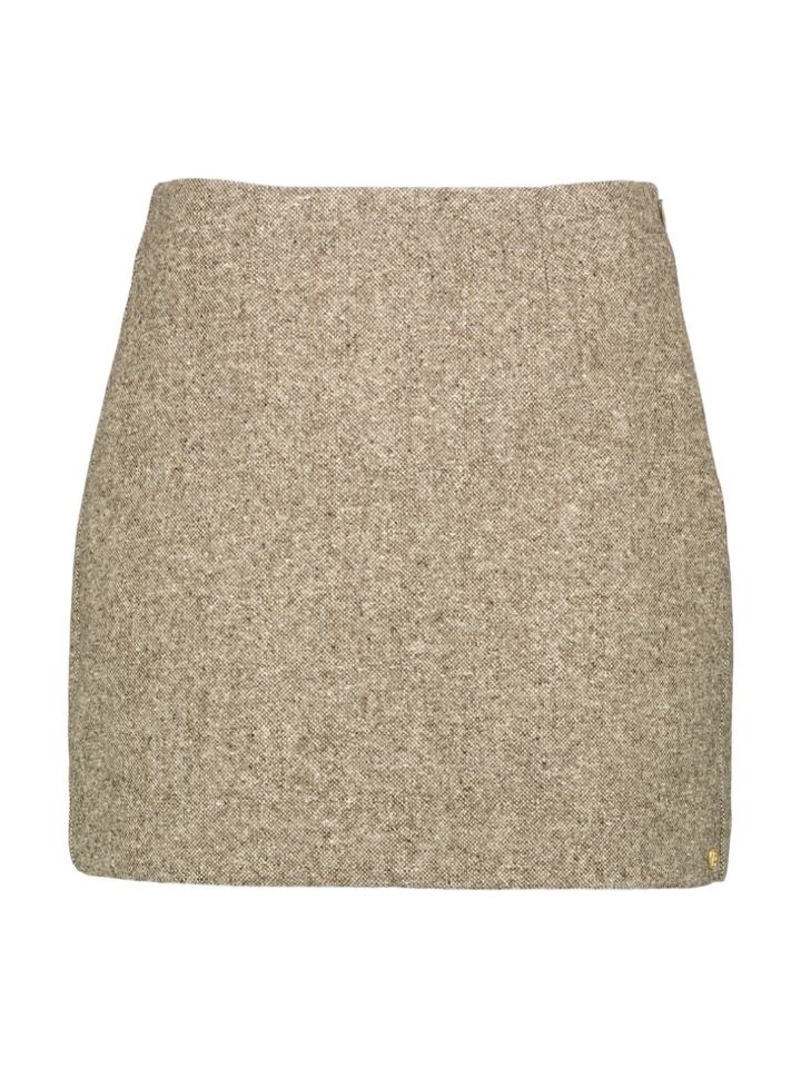 Beige korte gebreide rok Selby Josh V