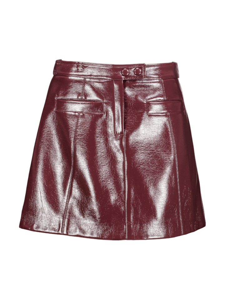 Bordeaux rok in imitatieleer FIRE Suncoo