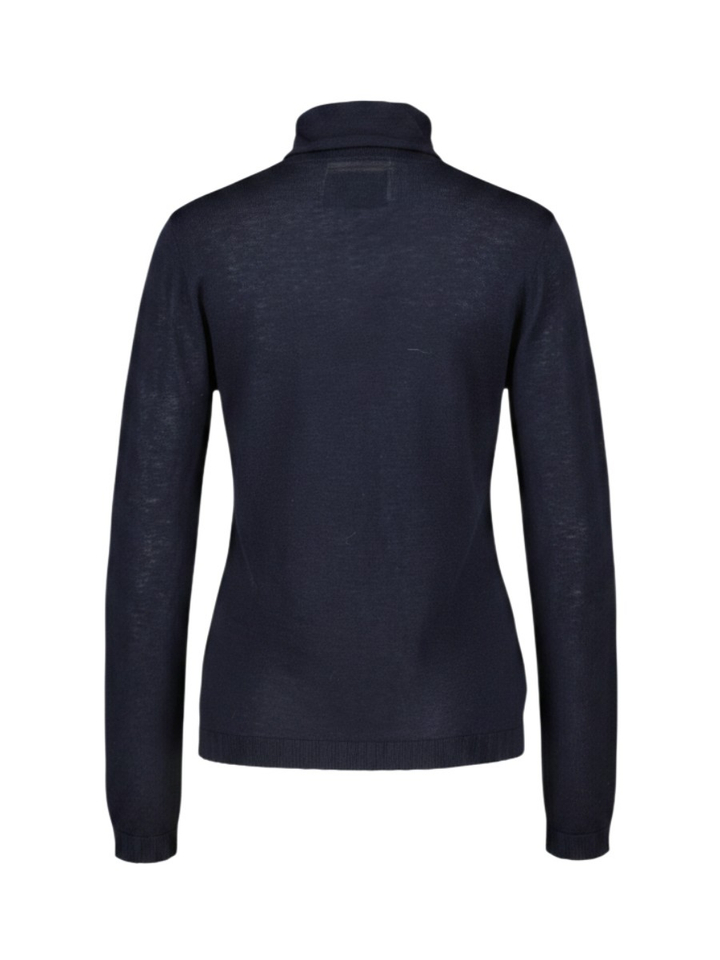 Donkerblauwe pull met rolkraag Phea Suncoo