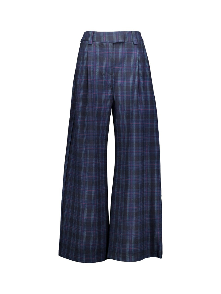 Blauwe geruite broek JULY Suncoo