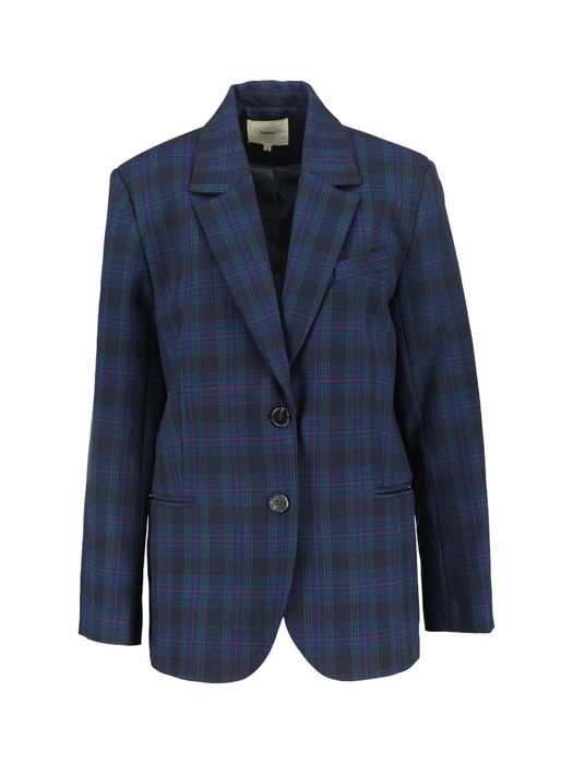 Blauwe geruite blazer Dorian Suncoo