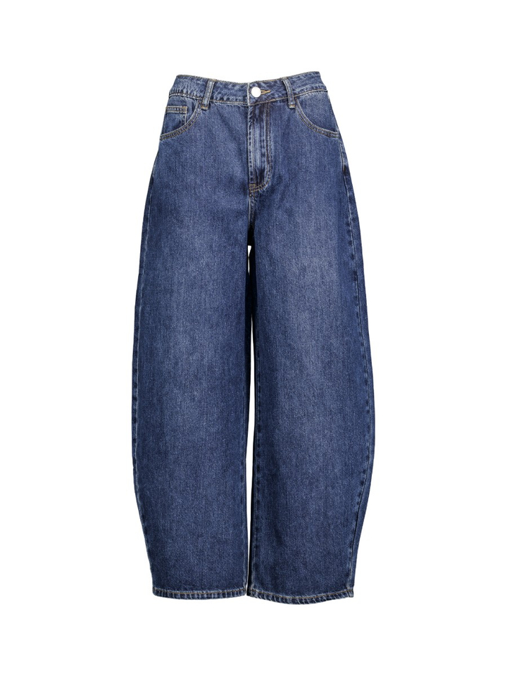 Blauwe barrel fit jeans Robyn suncoo