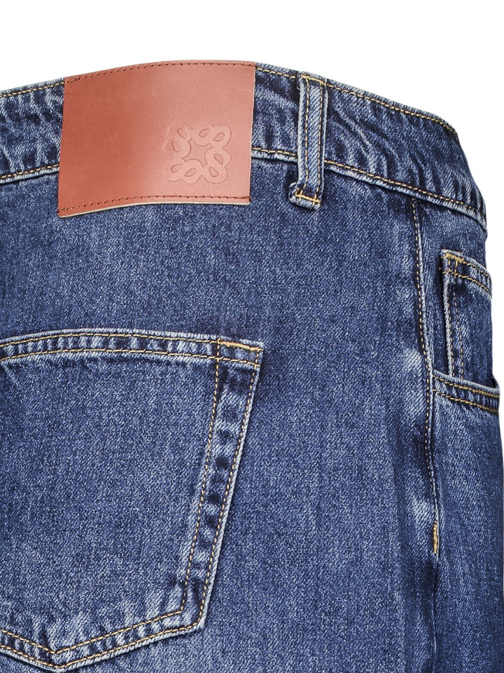 Blauwe barrel fit jeans Robyn suncoo