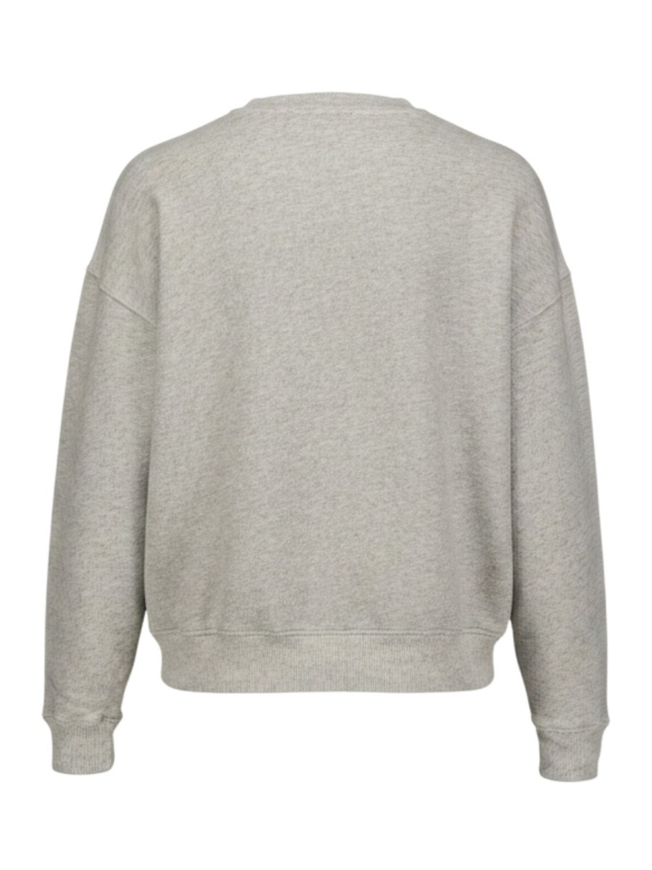 Grijze sweater met bordeaux letters Benjamin Bash