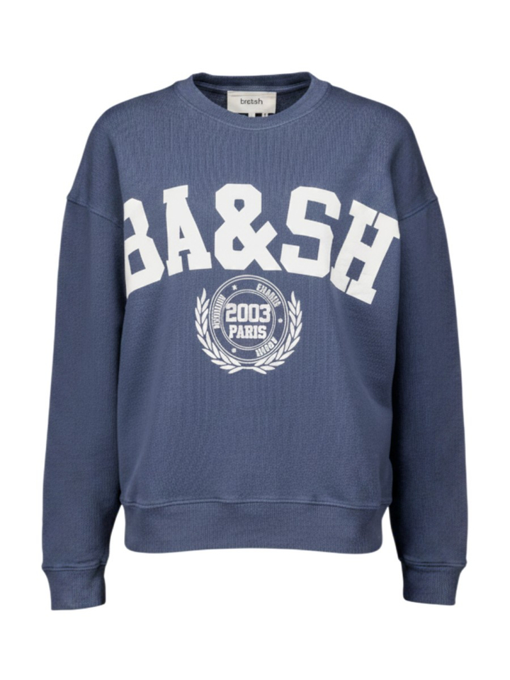 Blauwe sweater met ronde hals Benjamin Bash
