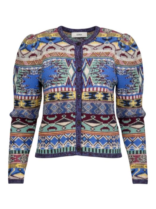 Multicolor wollen trui met schouderopvulling Maja Ba&sh