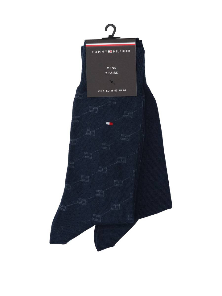 Navy kousen 2-pack Tommy Hilfiger