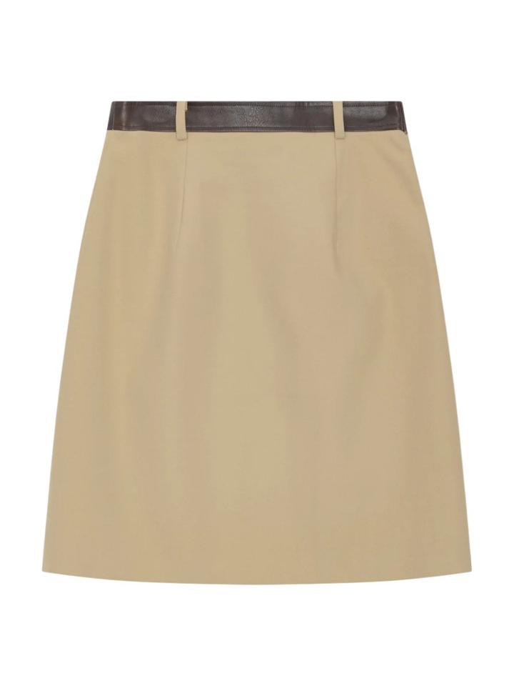 Beige overslagrok met dubbele gespen Svea Baum Und Pferdgarden