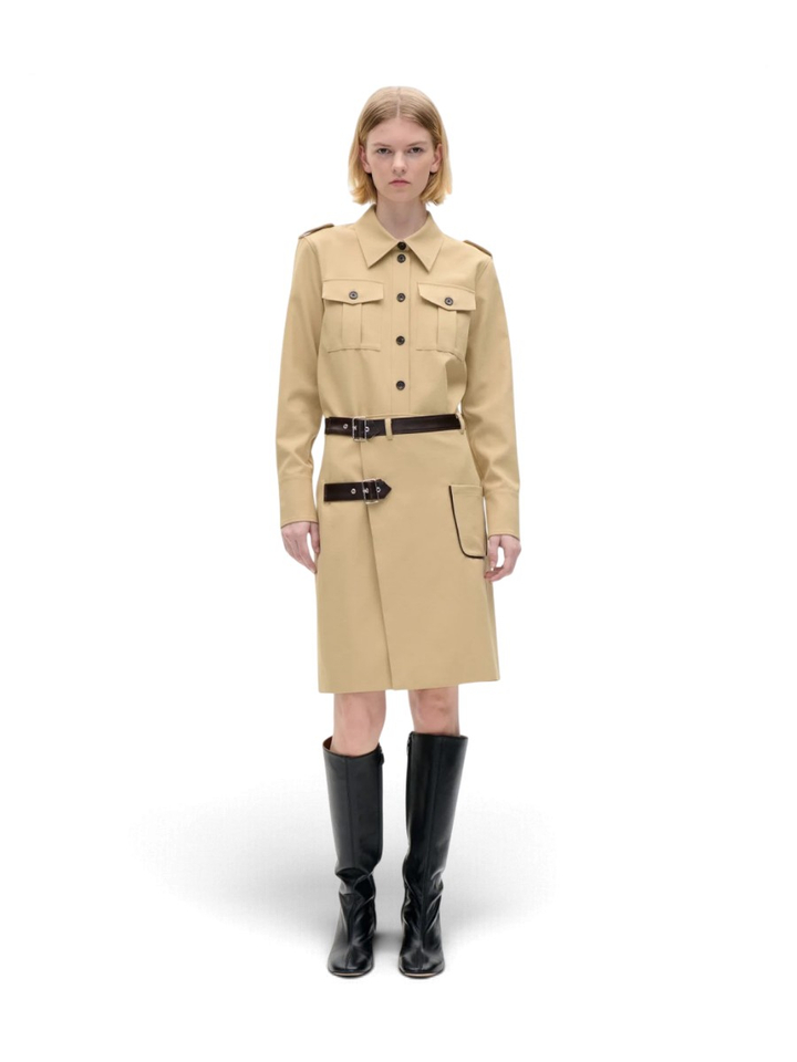Beige overslagrok met dubbele gespen Svea Baum Und Pferdgarden