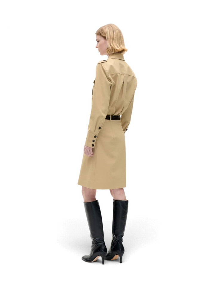 Beige overslagrok met dubbele gespen Svea Baum Und Pferdgarden