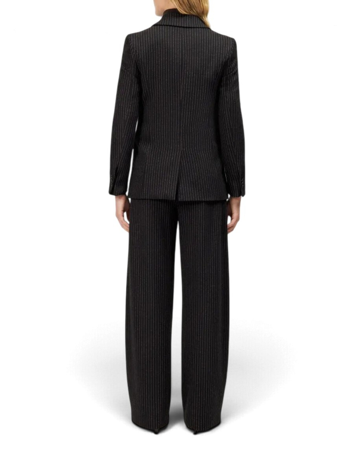Bruine blazer gestreept met knoop ATLIN Drykorn