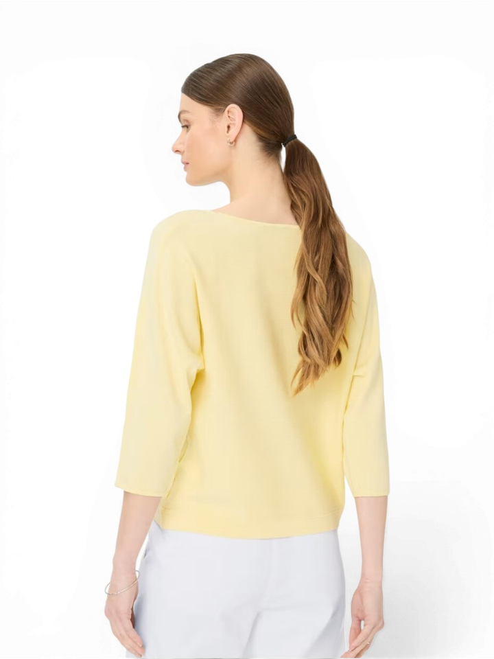 Gele pull met boothals Brax