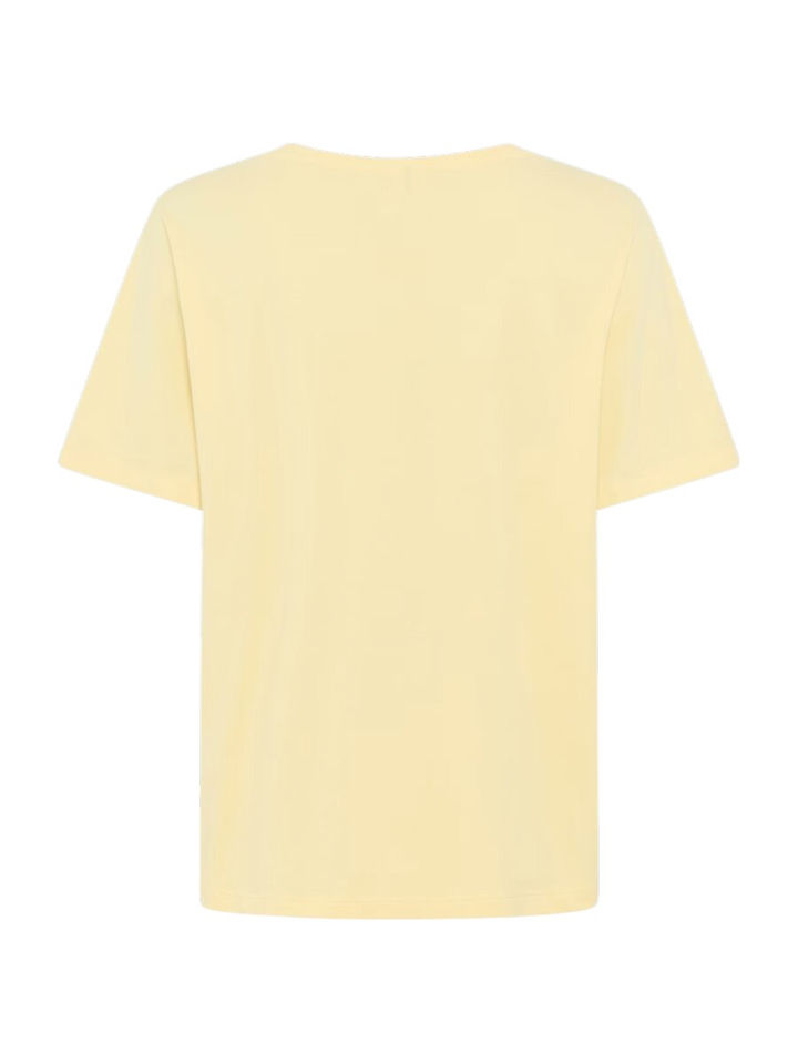 Gele T-shirt met bloemen Brax