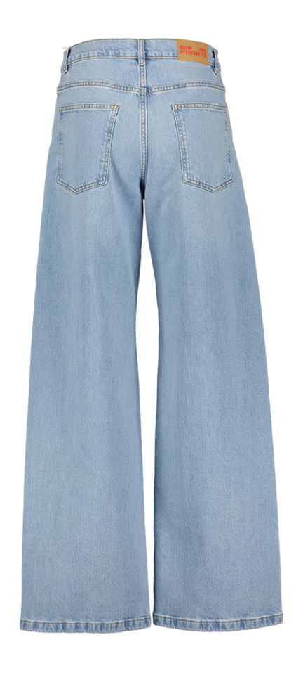 Blauwe wijde jeans Baum Und