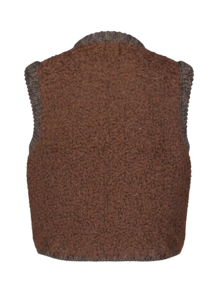 Bruine gilet Oslo Big K&J
